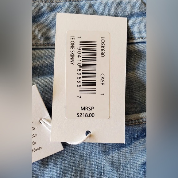 NWT Frame Denim Women’s Le One Skinny Jeans Mid Rise Caspio Wash Size 1 NWT $218 - Picture 11 of 12